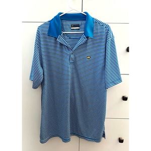 Jack Nicklaus StayDri Blue Striped Golf Polo XL